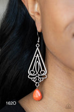 Load image into Gallery viewer, Transcendent Trendsetter Orange Earrings - Cindys Bling Boutique
