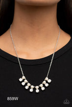 Load image into Gallery viewer, Paparazzi - “Dashingly Duchess” White - Necklace Earring Set
