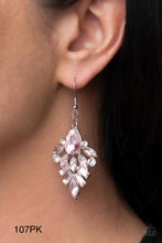 Load image into Gallery viewer, Paparazzi “Stellar-escent Elegance” Pink Dangled Earrings
