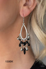 Load image into Gallery viewer, Paparazzi “Summer Catch” Black Dangle Earrings - Cindysblingboutique
