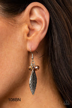 Load image into Gallery viewer, Paparazzi “LEAF It To Fate”  Brown Dangle Earrings
