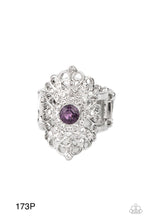 Load image into Gallery viewer, Paparazzi “Dining with Royalty” Purple Stretch Ring
