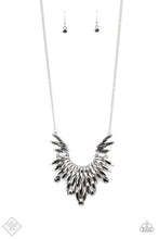 Load image into Gallery viewer, Paparazzi “Leave It To LUXE&quot; Silver Necklace Earring Set
