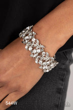 Load image into Gallery viewer, Paparazzi “Feathered Finesse” White Stretch Bracelet - Cindysblingboutique
