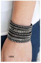 Load image into Gallery viewer, Paparazzi &quot;All Hustle and Hairspray&quot; Black Bracelet
