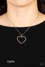 Load image into Gallery viewer, Paparazzi “Love to Sparkle” Pink Heart Necklace Earring Set
