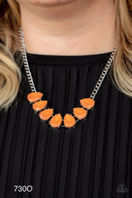 Load image into Gallery viewer, Paparazzi “Above The Clouds” - Orange - Necklace Earring Set
