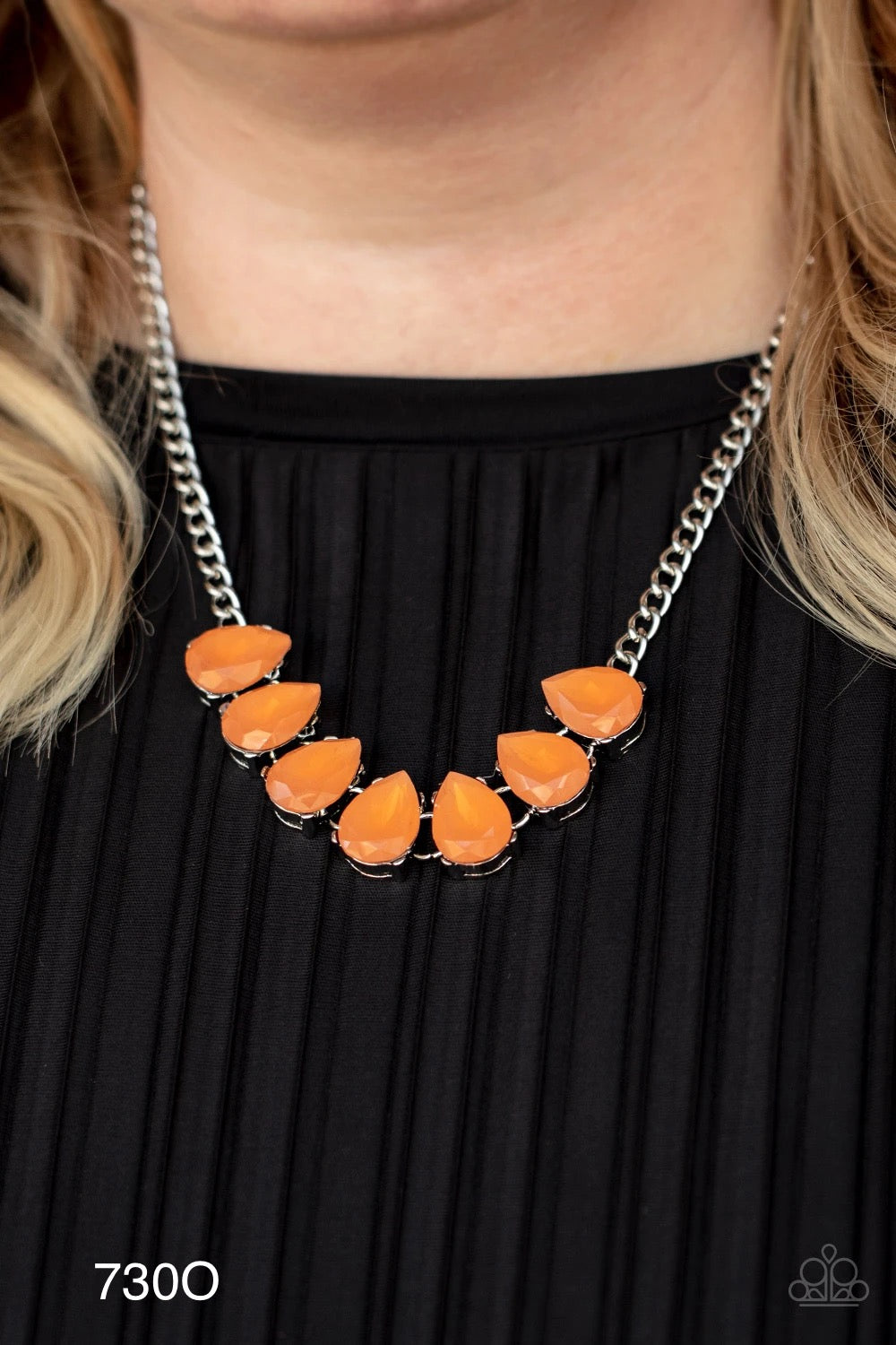 Paparazzi “Above The Clouds” - Orange - Necklace Earring Set