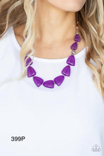 Load image into Gallery viewer, Paparazzi “Tenaciously Tangy” Purple Necklace Earring Set - Cindys Bling Boutique
