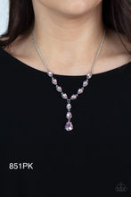 Load image into Gallery viewer, Paparazzi “Park Avenue A-Lister” Pink Necklace Earring Set - Cindysblingboutique
