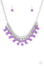 Load image into Gallery viewer, Paparazzi &quot;Friday Night Frindge&quot; Purple Necklace Earring Set - Cindysblingboutique

