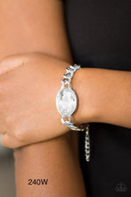 Load image into Gallery viewer, Paparazzi “Luxury Lush” White Adjustable Clasp Bracelet
