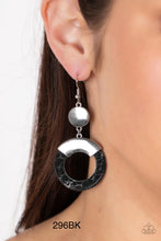 Load image into Gallery viewer, Paparazzi “ENTRADA at Your Own Risk” Black Dangle Earrings - Cindysblingboutique
