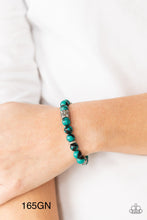 Load image into Gallery viewer, Paparazzi “ Garden Zen” Green Stretch Bracelet - Cindysblingboutique
