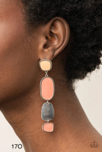 Load image into Gallery viewer, Paparazzi “All Out Allure” Orange Post Earrings
