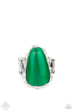 Load image into Gallery viewer, Paparazzi “Newport Nouveau” Green Stretch Ring
