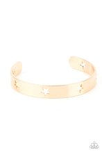 Load image into Gallery viewer, Paparazzi “American Girl Glamour” Gold - Cuff Bracelet
