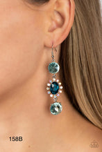 Load image into Gallery viewer, Paparazzi “Magical Melodrama” Blue Dangle Earrings
