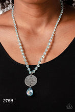 Load image into Gallery viewer, Paparazzi “Priceless Plan” Blue Necklace Earring Set
