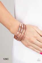 Load image into Gallery viewer, Paparazzi “Stackable Shimmer” Copper Bangle Bracelet Set
