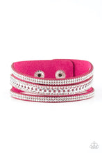 Load image into Gallery viewer, Rollin In The Rhinestones Pink Bracelet - Cindys Bling Boutique

