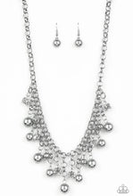 Load image into Gallery viewer, Paparazzi “Heir-headed” Silver Necklace Earring Set
