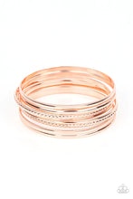 Load image into Gallery viewer, Paparazzi “Stackable Shimmer” Copper Bangle Bracelet Set
