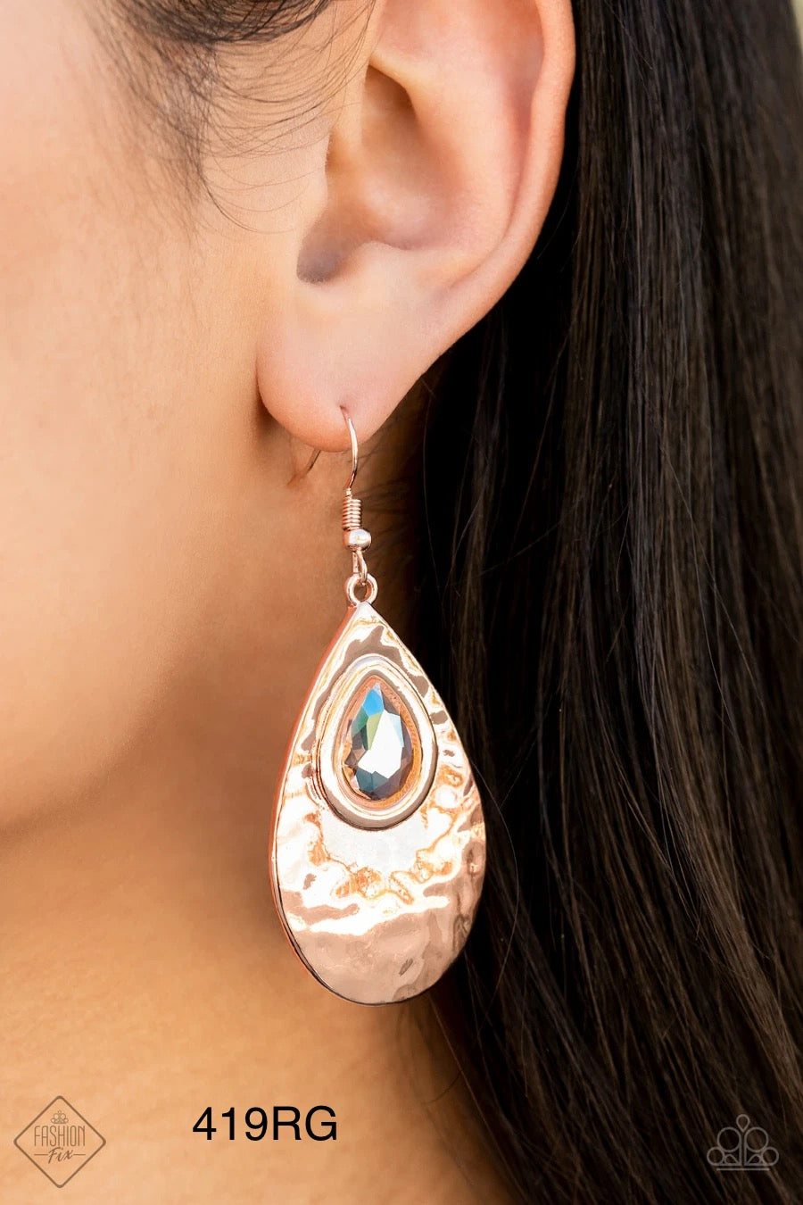Paparazzi “Tranquil Trove” Rose Gold Earrings