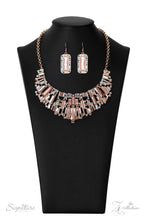 Load image into Gallery viewer, Paparazzi “Z-Collection 2022” “The Deborah” Copper Necklace Earring Set - Cindysblingboutique
