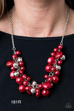 Load image into Gallery viewer, Paparazzi “Battle of Bombshells” Red Rocks” Red Necklace Earring Set
