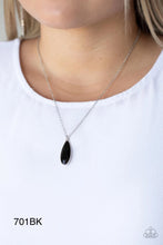 Load image into Gallery viewer, Paparazzi “Prismatically Polished” - Black Necklace Earring Set
