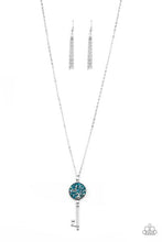 Load image into Gallery viewer, Paparazzi &quot;Key Keepsake&quot; - Blue - Necklace Earring Set
