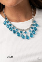 Load image into Gallery viewer, Paparazzi &quot;Crystal Enchantment&quot; Blue Necklace Earring Set
