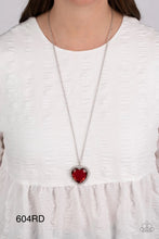 Load image into Gallery viewer, Paparazzi “Prismatically Twitterpated” Red Heart Necklace - Cindysblingboutique
