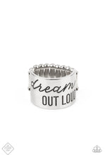 Load image into Gallery viewer, Paparazzi “Dream Louder” Silver Stretch Ring
