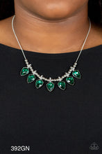 Load image into Gallery viewer, Paparazzi &quot;Crown Jewel Couture&quot; Green Necklace Earring Set - CindysBlingBoutique
