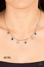 Load image into Gallery viewer, Paparazzi “Carefree Charmer” Blue Necklace Earrings Set
