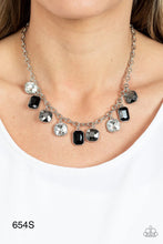 Load image into Gallery viewer, Paparazzi “Best Decision Ever” Silver Necklace Earring Set
