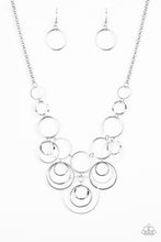 Load image into Gallery viewer, Paparazzi &quot;Break The Cycle&quot; Silver - Necklace Earring Set
