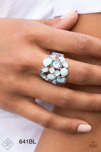 Load image into Gallery viewer, Paparazzi “Meditation” Blue Stretch Ring - Cindys Bling Boutique
