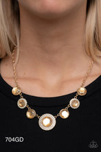 Load image into Gallery viewer, Paparazzi - “Extravagant Extravaganza” Gold - Necklace Earring Set
