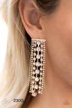 Load image into Gallery viewer, Paparazzi “Starry Streamers” - Gold Earrings
