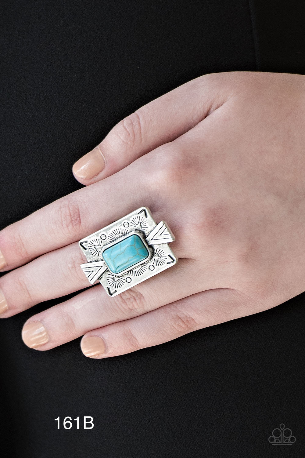 Paparazzi “Stone Cold Couture” Blue Ring