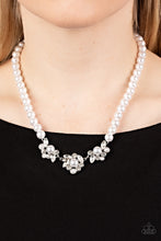 Load image into Gallery viewer, Paparazzi “Royal Renditions” White Necklace Earring Set
