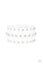 Load image into Gallery viewer, Paparazzi “Now Taking The Stage” White Bracelet - Cindys Bling Boutique
